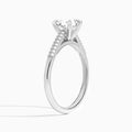 Knife Edge Cathedral Diamond Engagement Ring