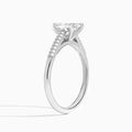 Knife Edge Cathedral Diamond Engagement Ring