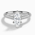 Knife Edge Cathedral Diamond Engagement Ring