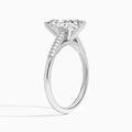 Knife Edge Cathedral Diamond Engagement Ring