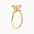 Knife Edge Cathedral Diamond Engagement Ring