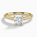 Knife Edge Cathedral Diamond Engagement Ring