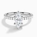 Marquise Nadia Lab Grown Diamond Engagement Ring In Platinum - Lucenjuri