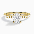 Oval Nadia Lab Grown Diamond Engagement Ring In 14K Yellow Gold - Lucenjuri
