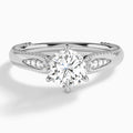 Round Opera Six-Prong Lab Grown Diamond Engagement Ring In Platinum - Lucenjuri