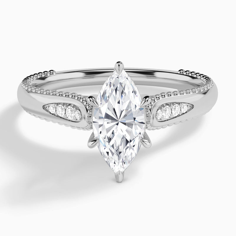 Opera Six-Prong Diamond Engagement Ring
