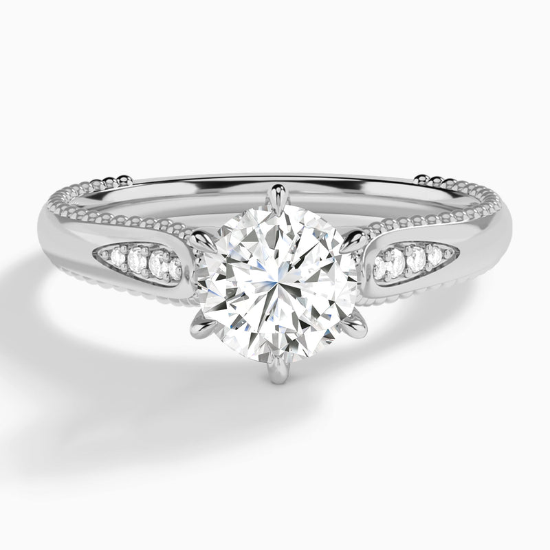 Opera Six-Prong Diamond Engagement Ring