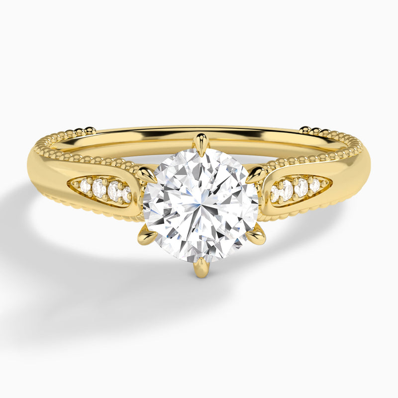 Opera Six-Prong Diamond Engagement Ring