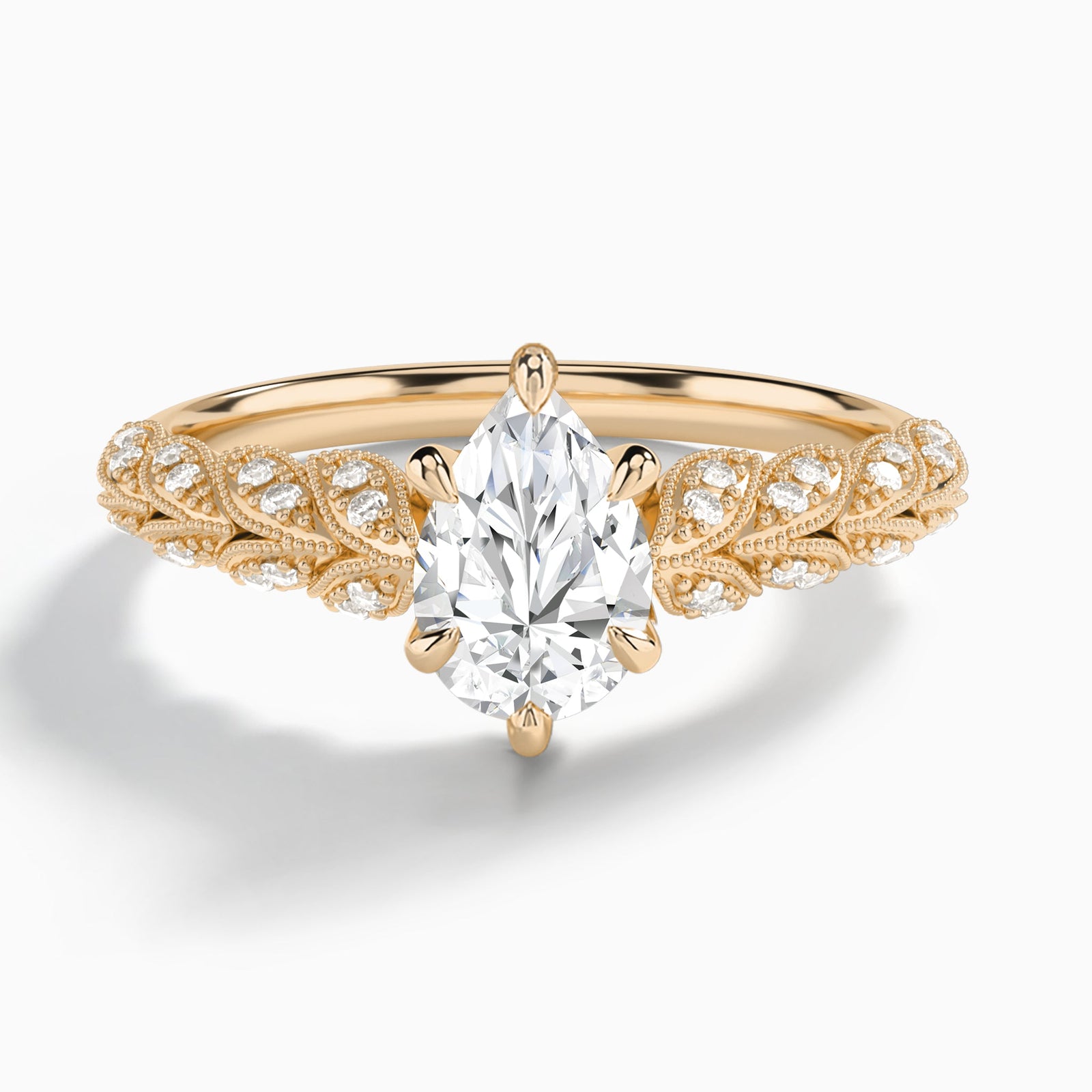 Laurel Diamond Engageemnt Ring