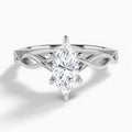 Marquise Petite Infinito Lab Grown Diamond Engagement Ring In Platinum - Lucenjuri
