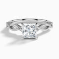 Princess Petite Infinito Lab Grown Diamond Engagement Ring In Platinum - Lucenjuri