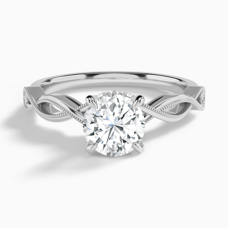 Petite Infinito Diamond Engagement Ring