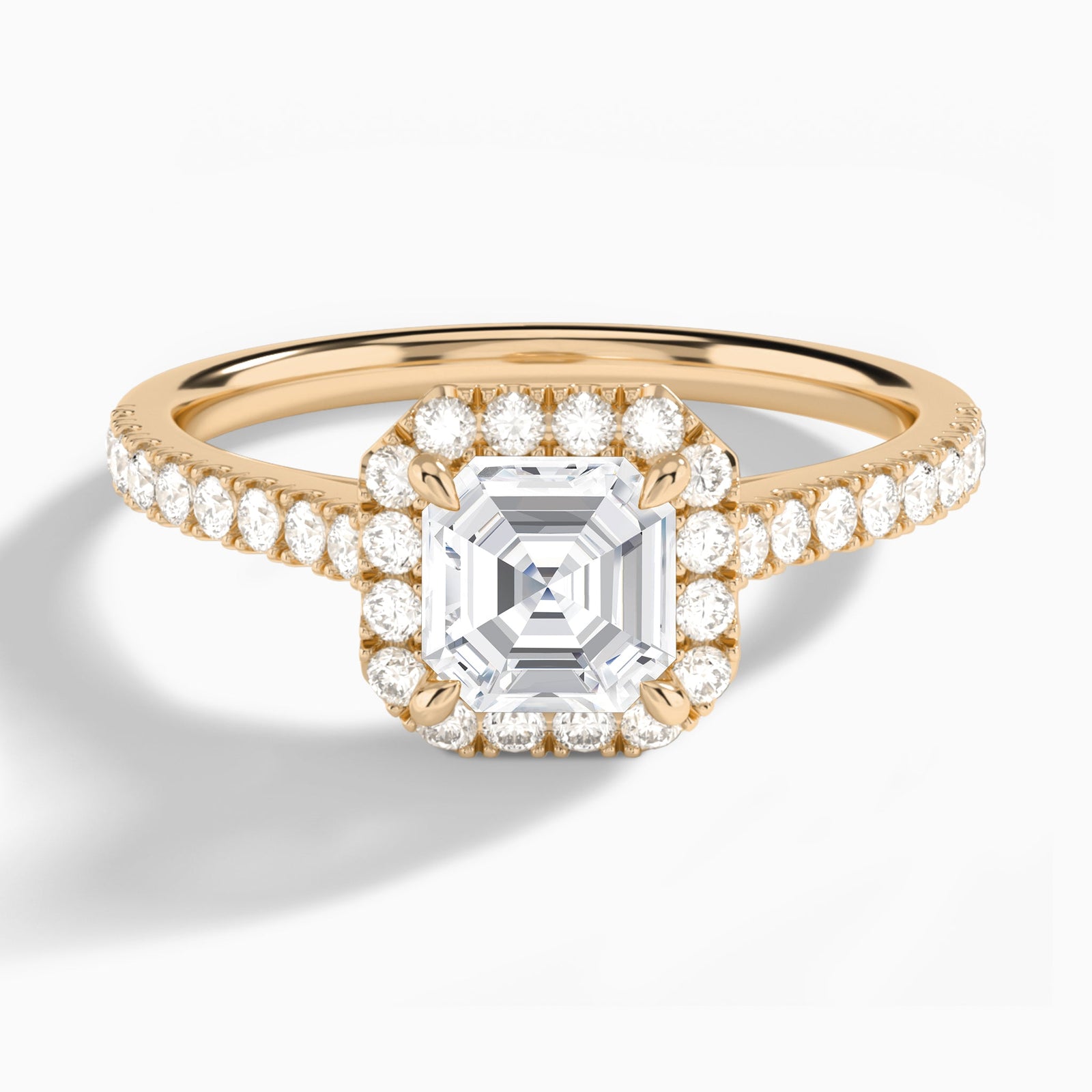 Gwendolyn Halo Diamond Engagement Ring