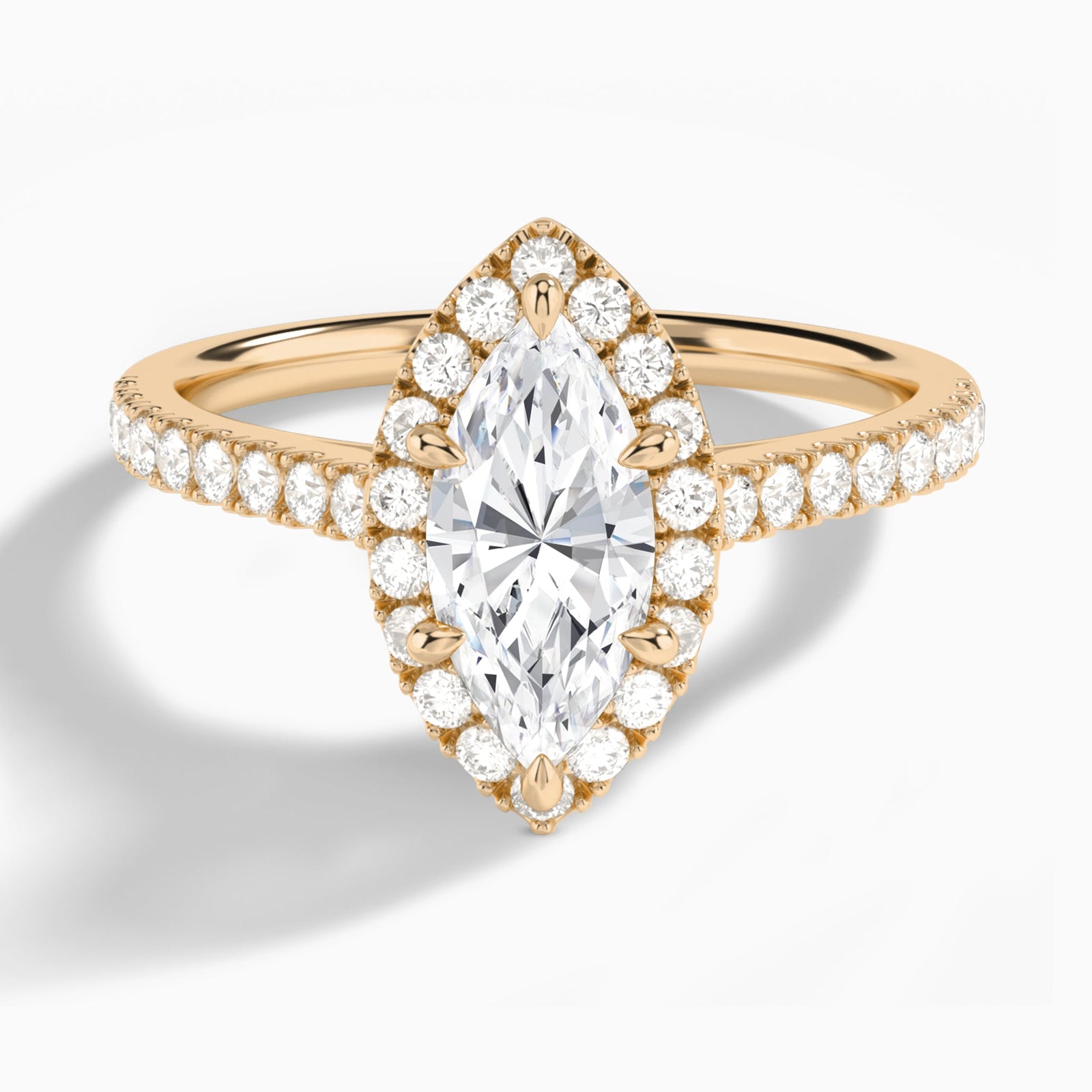 Gwendolyn Halo Diamond Engagement Ring