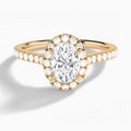 Gwendolyn Halo Diamond Engagement Ring