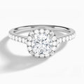 Gwendolyn Halo Diamond Engagement Ring