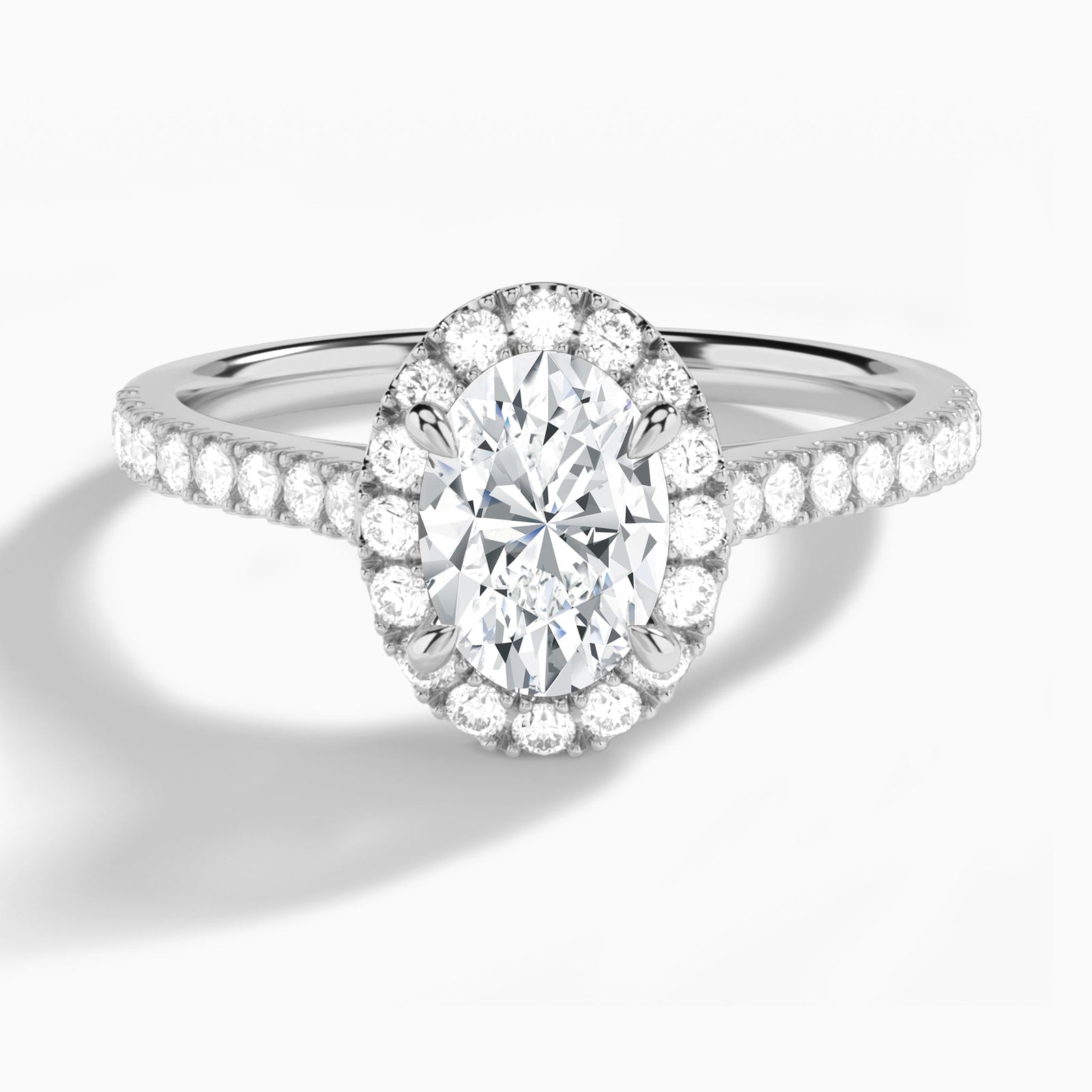 Gwendolyn Halo Diamond Engagement Ring