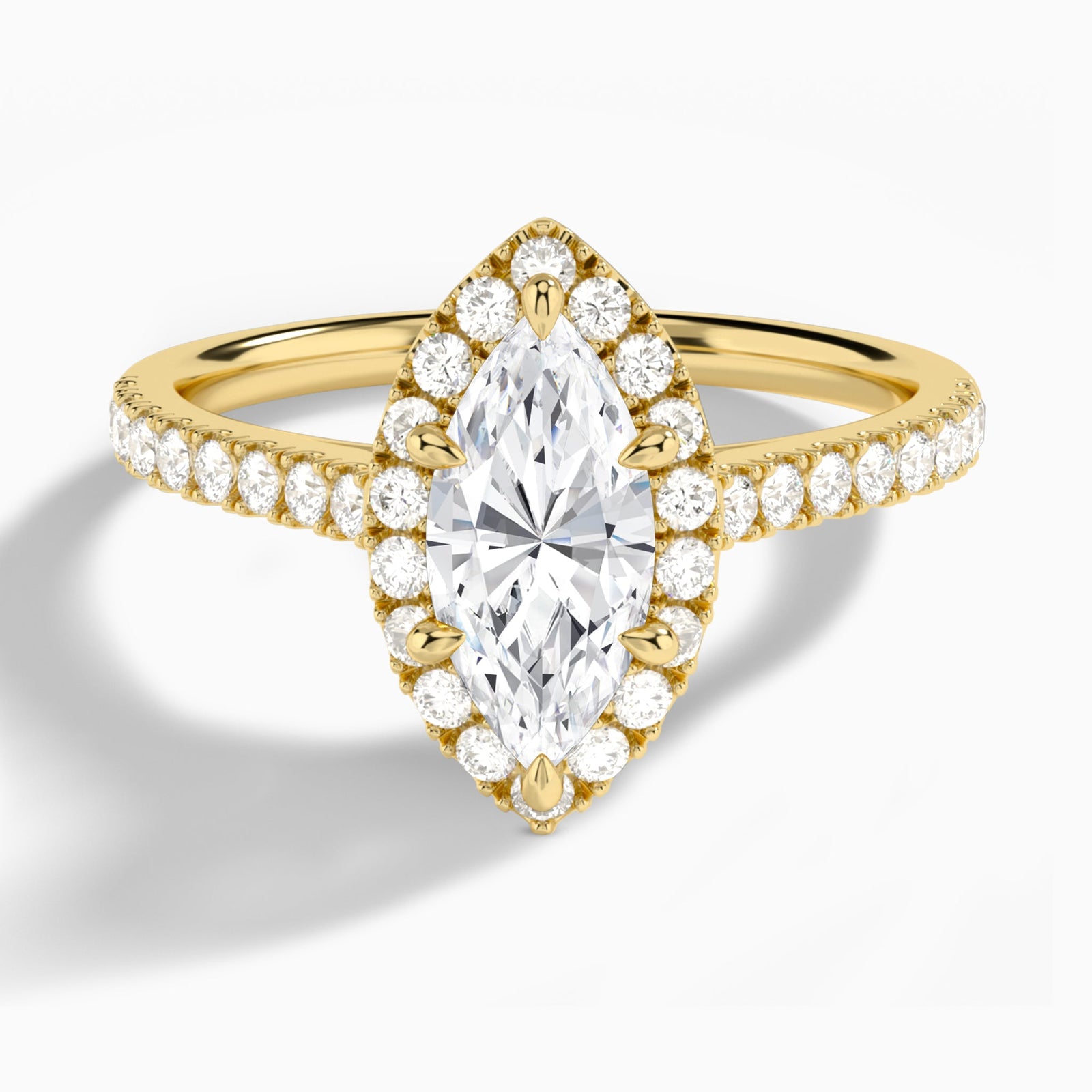 Gwendolyn Halo Diamond Engagement Ring