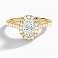 Gwendolyn Halo Diamond Engagement Ring