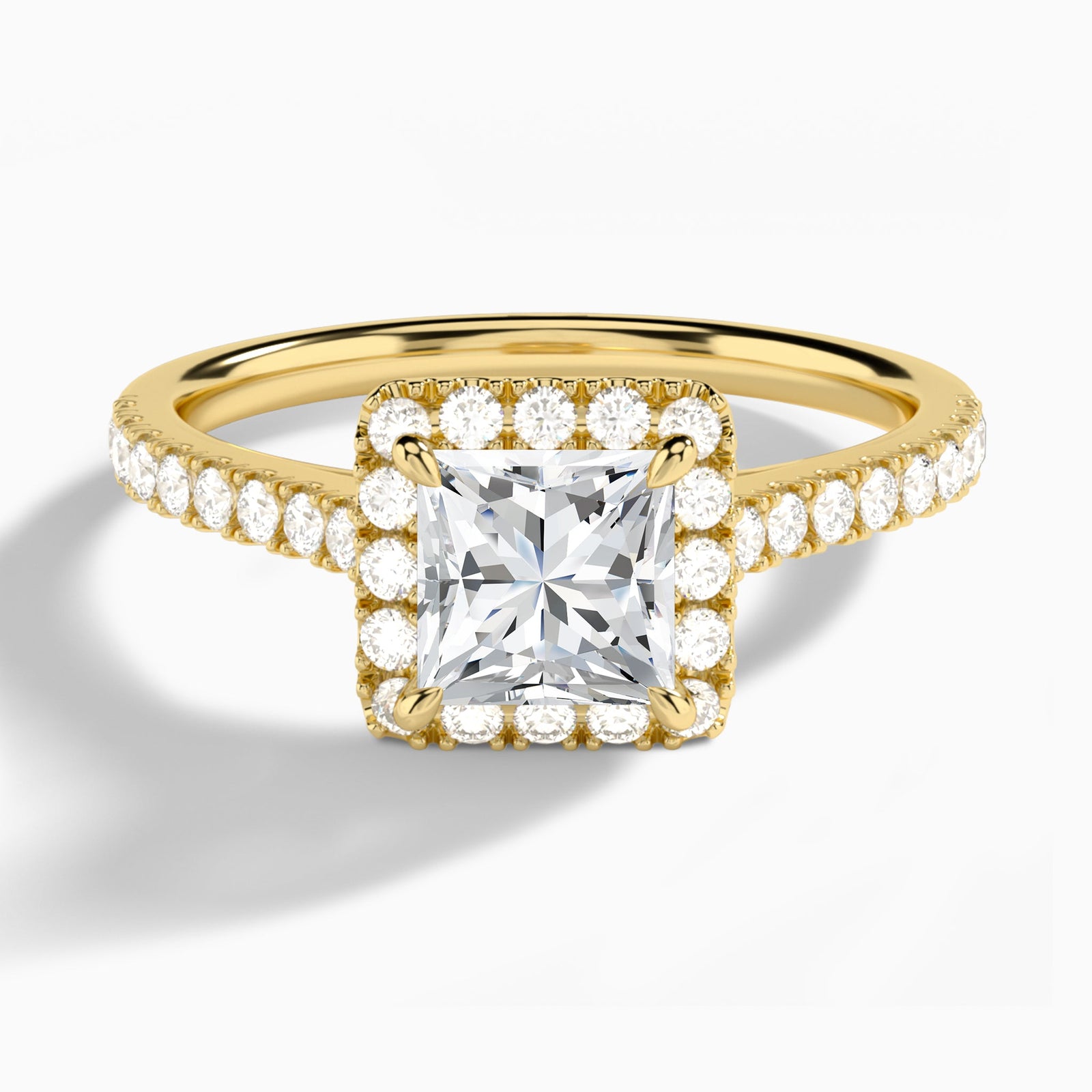 Gwendolyn Halo Diamond Engagement Ring