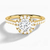 Gwendolyn Halo Diamond Engagement Ring