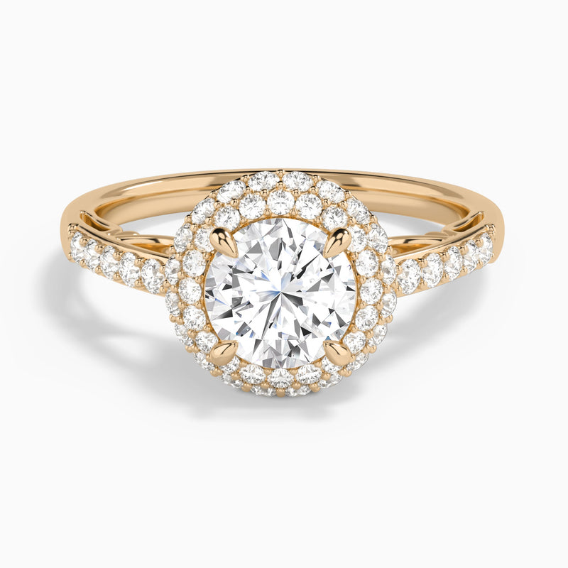 Luxe Regal Halo Diamond Engagement Ring