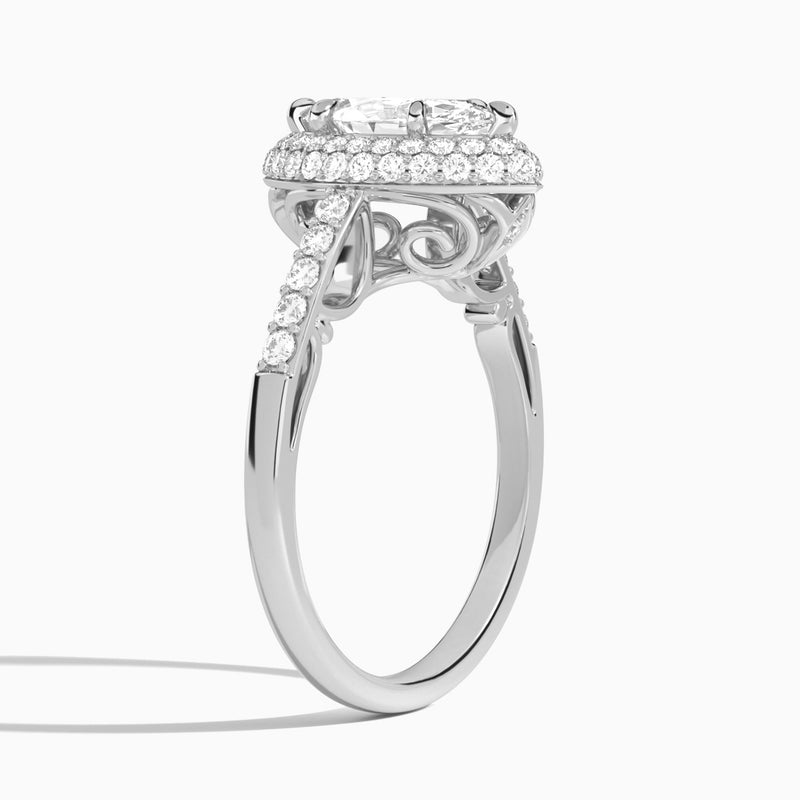 Luxe Regal Halo Diamond Engagement Ring