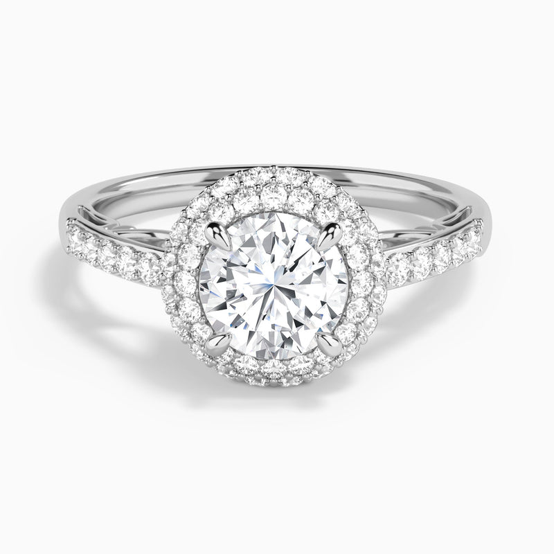 Luxe Regal Halo Diamond Engagement Ring
