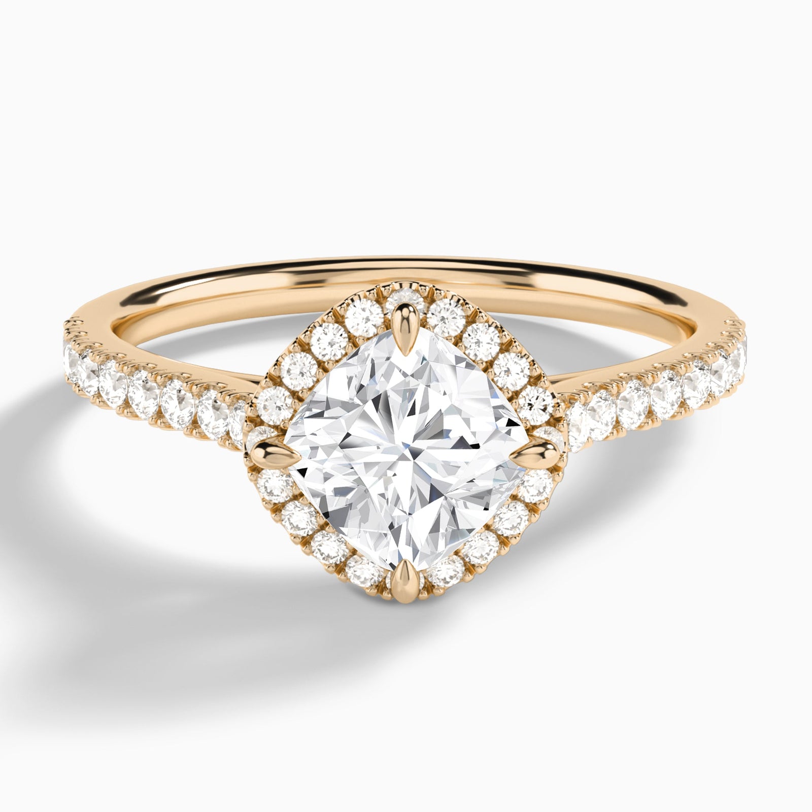 Amara Kite Set Halo Engagement Ring