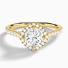 Amara Kite Set Halo Engagement Ring