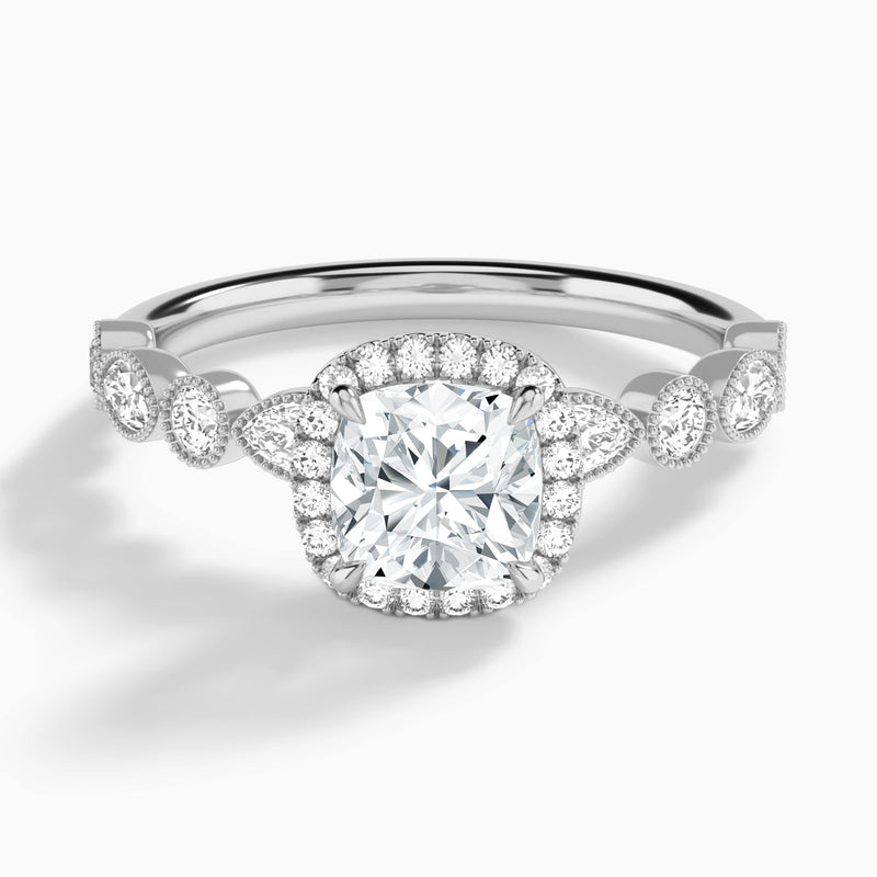 Honoria Halo Diamond Engagement Ring