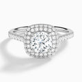 Round Evermore Lab Grown Diamond Engagement Ring In Platinum - Lucenjuri