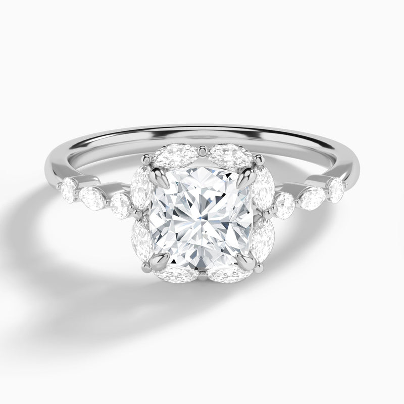 Seraphina Halo Diamond Engagement Ring