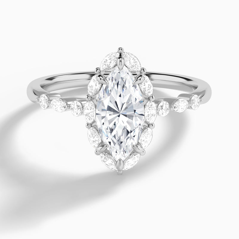 Seraphina Halo Diamond Engagement Ring