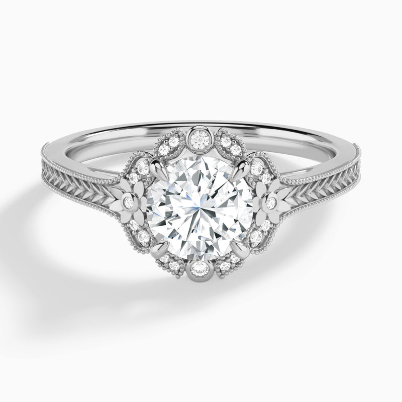 Arabella Halo Diamond Engagement Ring