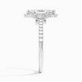 Marquise Luxe Eugenia Lab Grown Diamond Engagement Ring In Platinum, Side View