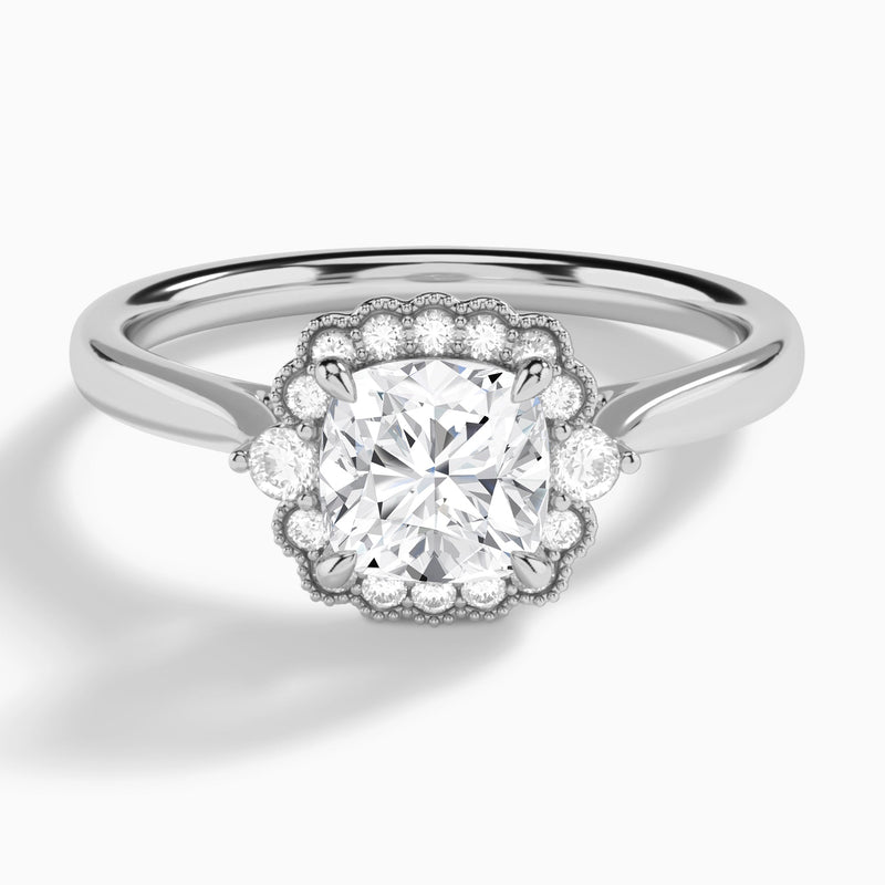 Melody Halo Diamond Engagement Ring
