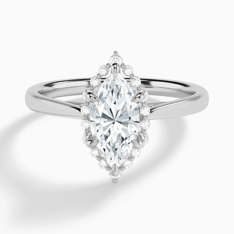 Clementine Halo Diamond Engagement Ring