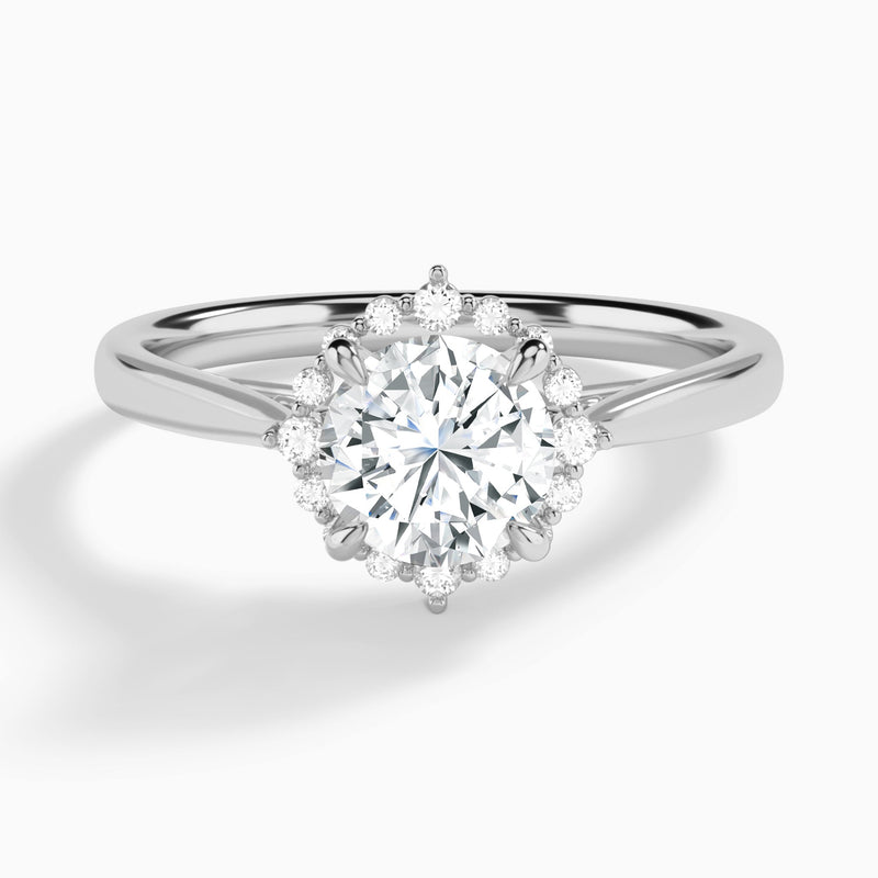 Clementine Halo Diamond Engagement Ring