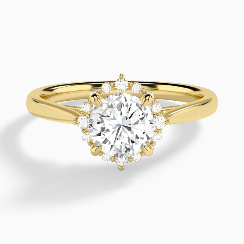 Clementine Halo Diamond Engagement Ring