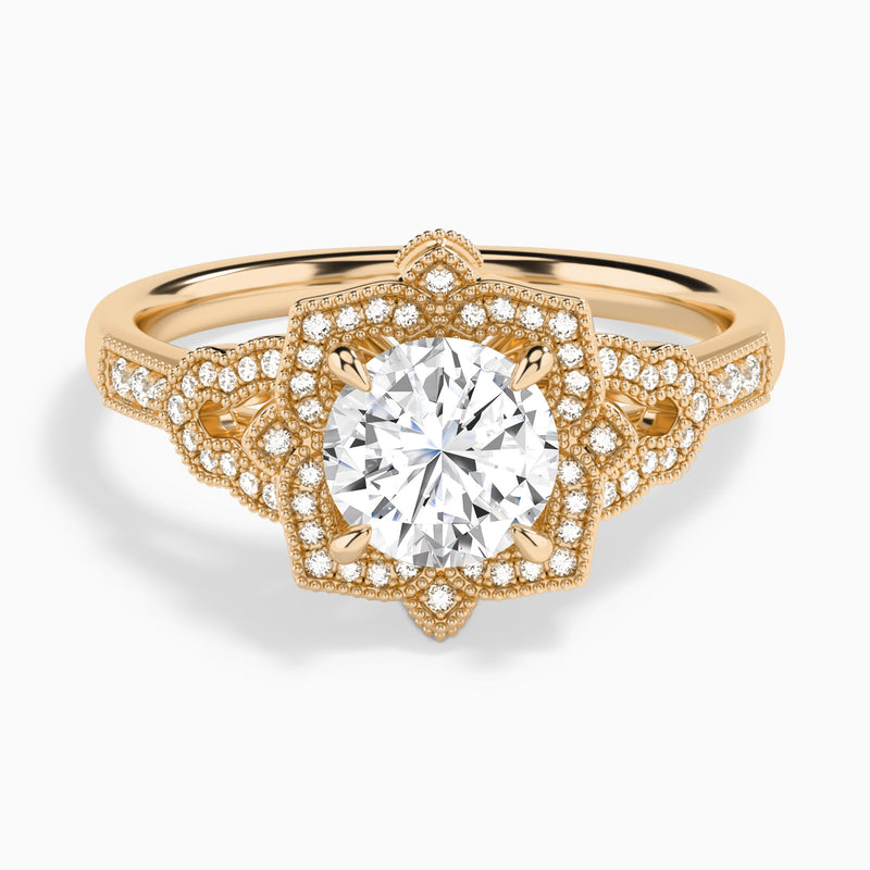 Luxe Ceriser Halo Diamond Engagement Ring