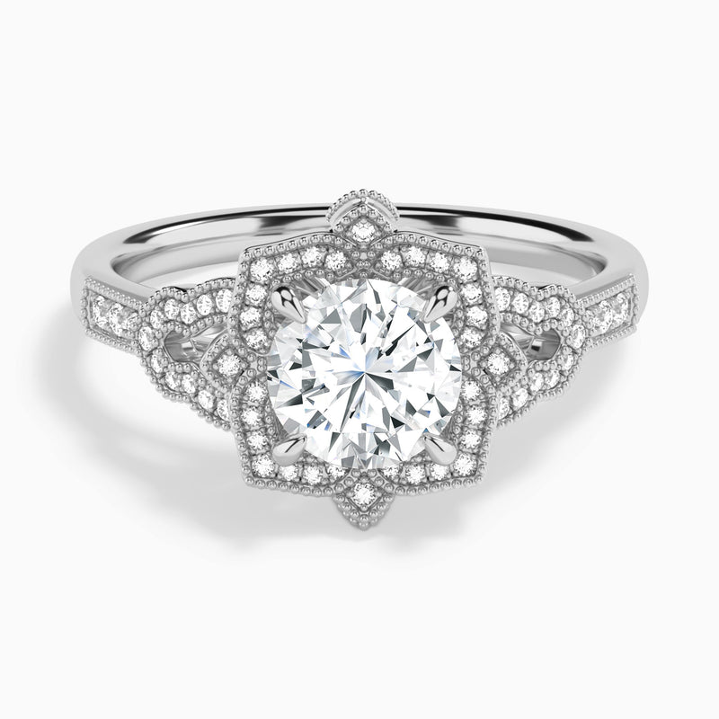 Luxe Ceriser Halo Diamond Engagement Ring