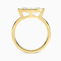 Marquise Elle East-West 2mm Bezel Solitaire Diamond Engagement Ring In 18K Yellow Gold, Profile View