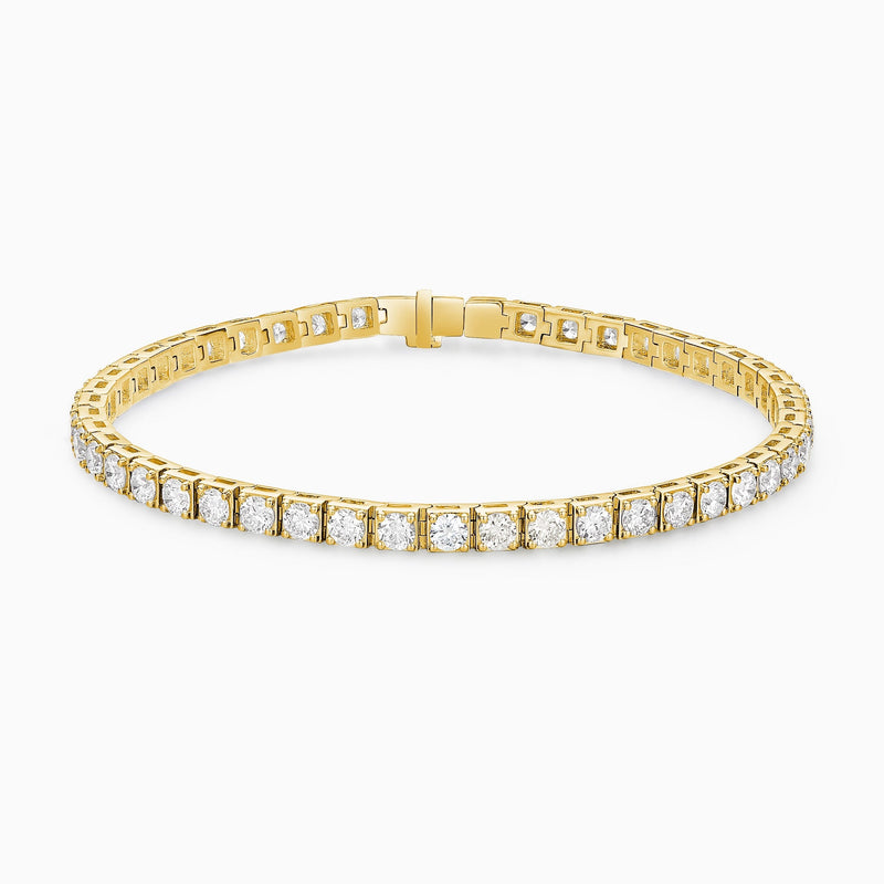 Infinity Interlocking Round Brilliant Diamond Tennis Bracelet
