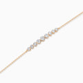 Brilliant Round Diamond Graduated Curve Bracelet