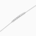 Brilliant Round Diamond Graduated Curve Bracelet