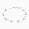 Round Brilliant Bezel Station Diamond Bracelet