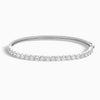 Round Brilliant Half Tennis Diamond Bangle