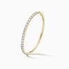 Round Brilliant Half Tennis Diamond Bangle