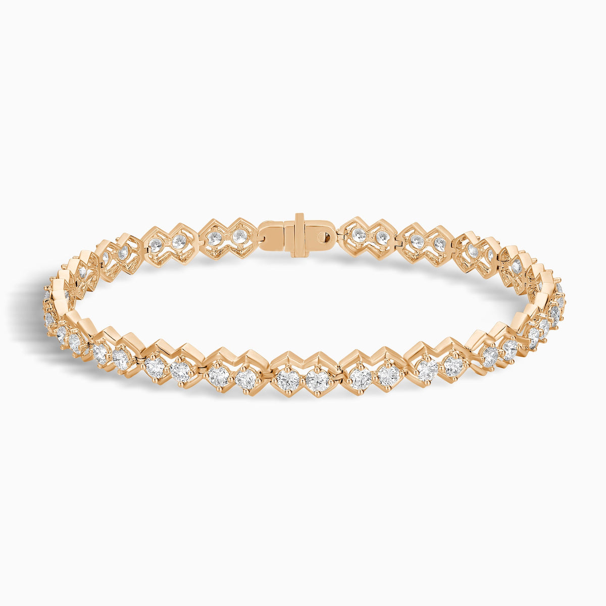 Eclat Diamond Tennis Bracelet in 14K Rose Gold